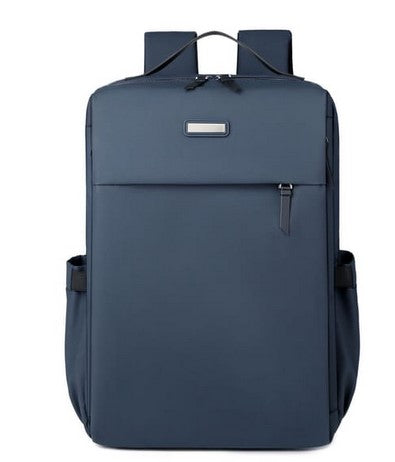 Blue Large Capacity Airbag Backpack Multi-Compartment Laptop Backpack Travel Business Bag