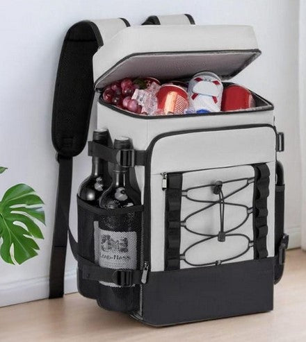 25L Insulated Cooler Backpack Freshness Preservation Backpack - Grey